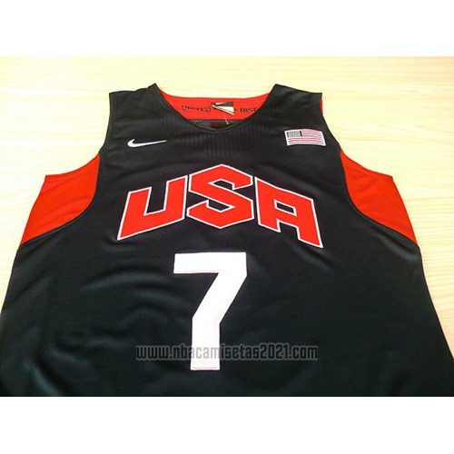 Camiseta USA 2012 Russell Westbrook #7 Negro